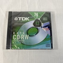 TDK CD-RW 650 MB 74 Min 4X Recordable Sealed - £9.26 GBP