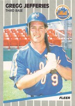 1989 Fleer #38 Gregg Jefferies RC Rookie Card New York Mets ⚾ - £0.75 GBP