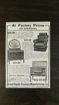 Vintage 1904 Grand Rapids Furniture Manufacturing Company Original Ad - 721 - £5.20 GBP