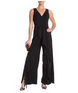 Marina Sleeveless Ruffled Wide Leg Jumpsuit SZ 6 Black - $111.83 CAD