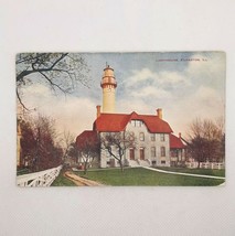 Vintage Evanston IL Lighthouse Postcard Unposted - $9.74