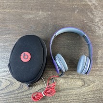 BEATS By Dr Dre Solo HD Wired Stereo On Ear Headphones - Purple good con... - $27.83