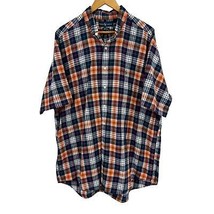 Ralph Lauren shirt XL mens short sleeve plaid button up blake 1990s vtg - $27.72