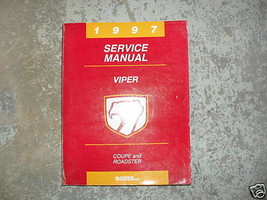 1997 Dodge Viper Coupe & Roadster Service Shop Repair Workshop Manual Oem - $40.39