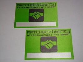 MATCHBOX TWENTY 2 BACKSTAGE TICKET PASS Rob Thomas More Than You Think A... - £7.85 GBP