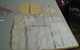 Vtg Craft Lot Of Crocheted~Lace Doilies~Coasters - £19.65 GBP