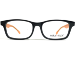 Miraflex Kinder Brille Rahmen John C. S. Blk/Orange Schwarz Orange 49-16... - $69.75