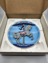 Rhodes Studio Bradford Ex. Carousel Horse Plate Proud Prancer 6th Issue, w COA - £12.87 GBP