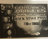 Charlie’s Angels Full Throttle Vintage Tv Guide Print Ad Drew Barrymore ... - $5.93
