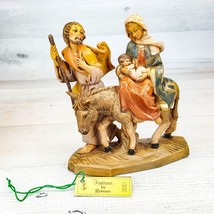 Vintage Fontanini 1986 Depose Italy Nativity 5&quot; Figurine Flight Out Of Egypt - $38.79