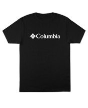 Columbia Mens Reg Fit Crewneck Franchise Short Sleeve T-shirt in Black-Small - £13.54 GBP