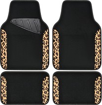 CAR PASS® Waterproof Universal Fit Car Floor Mats, Leopard Print Car Mats Fit - £34.78 GBP