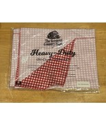 Vermont Country Store Red Plaid Heavy Duty Oil-Cloth Tablecloth 52” Square - $69.45 CAD