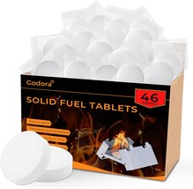 Godora 46 Pcs. Strong Solid Fuel Tablets (1300-Degree) - Lit, Eco Friendly. - $39.96