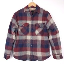 Grizzly Mountain Flannel Sherpa Fleece Lined Jacket, Color: Red, Size: Large - $29.69