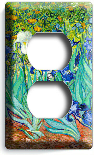 VINCENT VAN GOGH IRISES FLOWER IMPRESSIONISM ART GARDEN OUTLET PLATES ROOM DECOR