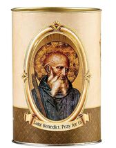 Saint Benedict Devotional Small Candle, New #AB-146 - €3,43 EUR