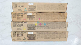 4 New OEM Ricoh Pro C9100,C9110 CMYK Toners 828380, 828381, 828382, 828383 - £366.50 GBP