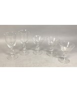 Set Of 5 - Wine Glasses And Water Goblets - $367.38 MXN