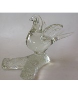 Murano Art Glass Dove Bird On Branch Vintage Figurine - £26.17 GBP