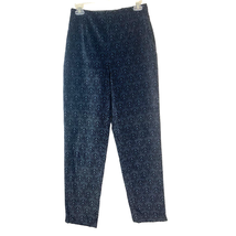 Vintage Talbots Velvet Side Zip Pants Womens 6 Mid Rise Cotton Stretch USA - £14.35 GBP