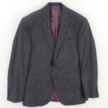 Ted Baker London Endurance Sport Coat 38S Gray Black Blue Checks Wool Bl... - £48.20 GBP