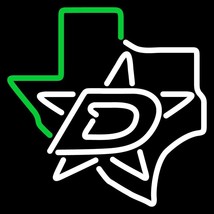 New Dallas Stars Texas Logo Real Glass Neon Sign 20&quot;x16&quot; - £123.12 GBP