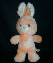 12" Vintage Baby Easter Bunny Rabbit Stuffed Animal Fair Plush Toy Peach Orange - $37.05