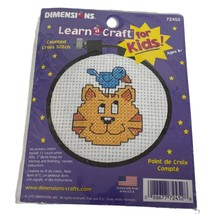 Dimensions 72452 Counted Cross Stitch for Kids Cat Bird - $11.65