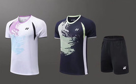2024 New YY Adult Kid Sports Top Tennis Suit Badminton Set T-shirt+Shorts Men&#39;s - £25.00 GBP