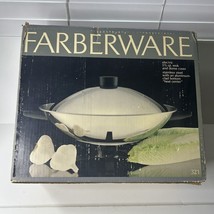 Farberware Model 321 14&quot; Electric Wok Stainless Steel  with Domed Lid 1987 - £33.47 GBP