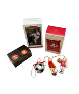 MIXED LOT Sports Christmas Ornaments Football Soccer Baseball Hallmark Ryan - $218.62 MXN