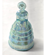 Vintage SUMMIT ART GLASS 5&quot; MELANIE SOUTHERN BELLE - Blue Iridescent Car... - $40.31 CAD