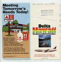 Delta Airlines Hawaii Ticket Jacket Newest Bird to Paradise Agent Statem... - $17.82