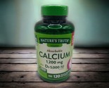 Natures Truth Absorbable Calcium 1200mg Plus with D-3 5000 IU 120 Softge... - $17.63