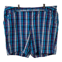 Just My Size Womens Bermuda Walking Shorts Multicolor Plaid Stretch Plus... - £19.73 GBP