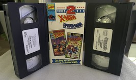 2 Video Set 1992 Marvel Video Spider-Man A Firestar Is Born + Xmen Pryde Of Xmen - £19.48 GBP