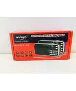 Portable AM/FM Radio USB TF AUX MP3 Player LED Rechargeable Hooked H-1 - $10.00