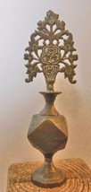 Vintage Brass Eye Liner or Perfume Bottle / Dauber 5.75&quot; Egypt Arabic Lettering - £62.51 GBP