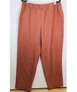 Leg Ankle Pants Cedar Chest  Size L Alfani Petite Comfort Waist Straight - $15.85