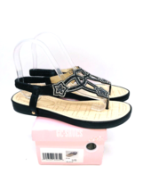 GC Shoes  Eva Flat Sandals- Black, US 8.5 - £12.63 GBP