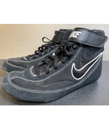 Nike Youth Speedsweep VII Wrestling Shoes Black White 366684-001 Size 8Y... - $44.99