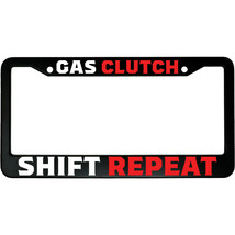 Gas Clutch Shift Repeat Aluminum Car License Plate Frame - £14.90 GBP