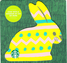 Starbucks 2020 Easter Yellow Bunny Collectible Gift Card New No Value - £2.38 GBP