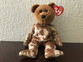 Retired *Hero* ~2003 Ty Beanie Baby~ 6&quot; U.K  Military Bear ~ MWMT!! - $4.99