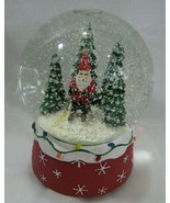 Sincerely Santa Gnome On Skis Musical Snowglobe &quot;We Wish You a Merry Chr... - $29.02