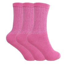 Cotton Crew Socks for Women 3 PAIRS Smooth Toe Seam Socks - £9.42 GBP