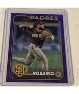 2024 Topps Series 2 Eguy Rosario #414 Purple Shimmer Parallel SP #d /799... - $5.00