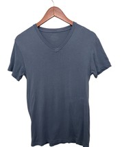 J.Crew Brokei-In Cotton V-neck Tee Gray Washed Blue T-Shirt Size XSmall - $14.84