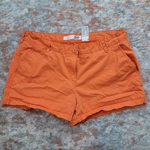 Joe Orange Cotton Shorts - Size 14 - £11.11 GBP